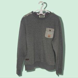 Kangol  Gray Elbow Patch Sweater Size: XL